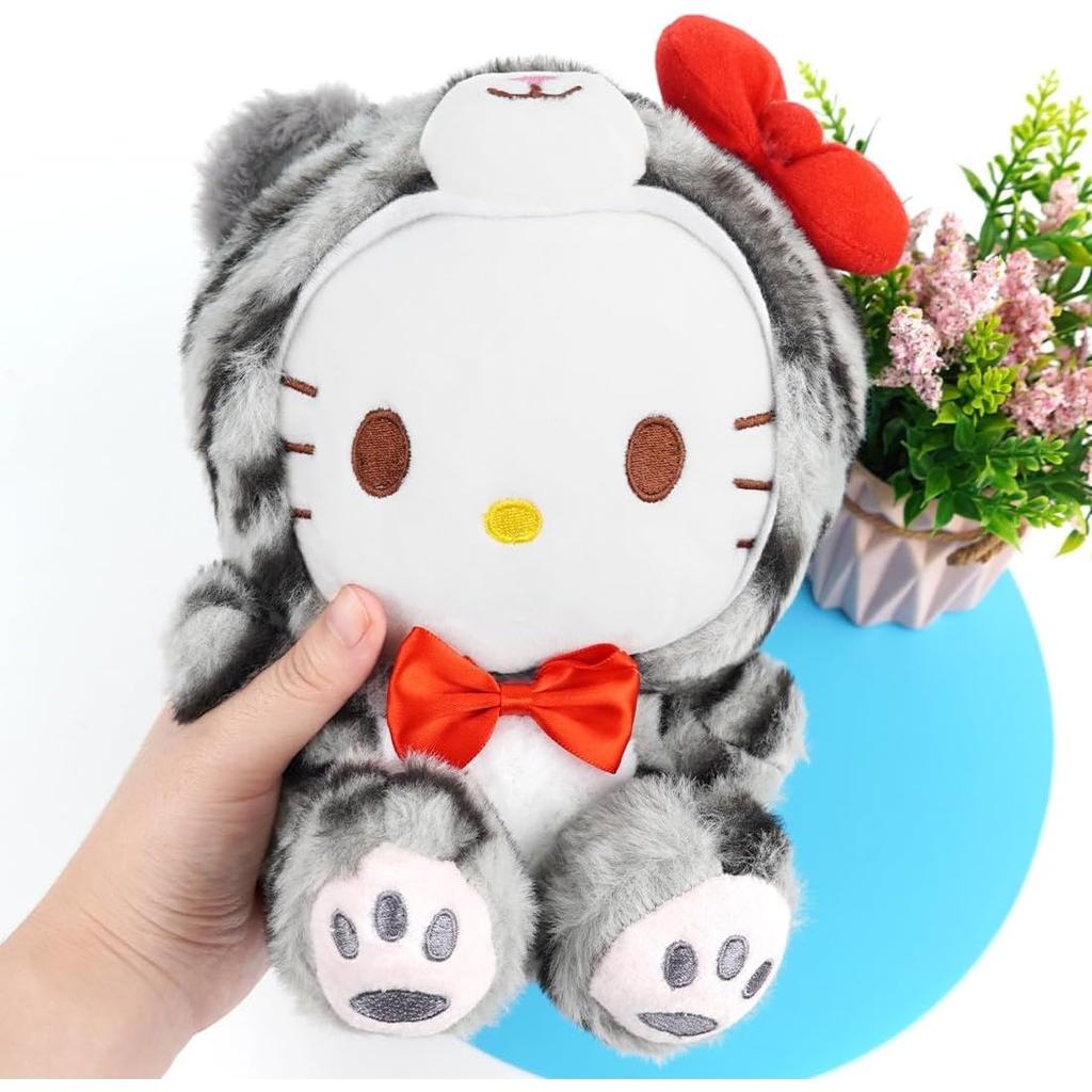 Hello Kitty Plush Toy 25cm Soft Stuffed Animal Pillow Doll Birthday Party Gift for Girls Boys Kids Fans