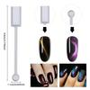 5pcs Cat Eye Strong Effect Magnet Slice Magnetic Stick UV Gel Polish Gradient Rod Manicure Nail Art 3D Tips Tools Double Head
