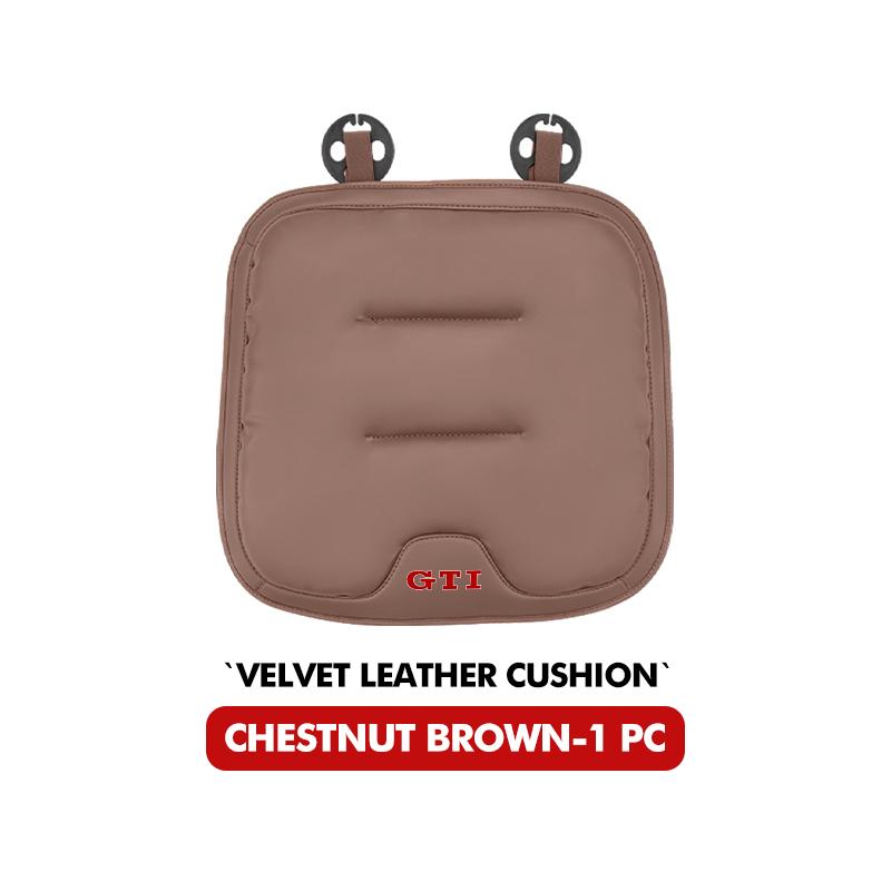 For Volkswagen VW Universal Car Seat Cushion Velvet Leather Auto Seat Pad Soft Touch Beetle CC B5 B6 B7 EOS GTI MK2 MK4 MK5 MK6 ze3