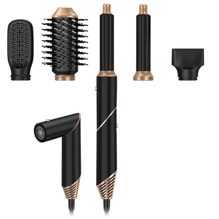 

Многофункциональная бытовая расческа с горячим воздухом, фен с отрицательными ионами British standard чёрный