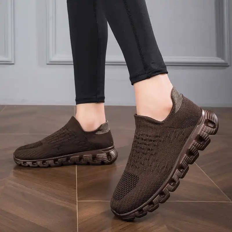 Mode Gummi Sohle Höhenerhöhend Tenis Neu Schnell Gehen Grün Damen Sneaker Ergonomische Schuhe Frau Sport Bestseller