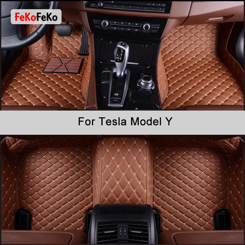 

FeKoFeKo Custom Car Floor Mats For Tesla Model Y Auto Accessories Foot