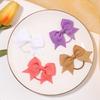 Children'S Hair Band Bow Rubber Band Solid Color Thread With Dovetail Hair Band Cute Baby Headgear Hair Accessories 2820