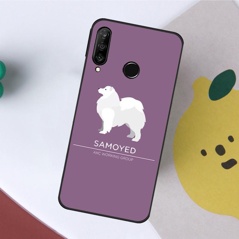 Cartoon Samoyed Dog For Huawei Nova 5T 9 10 SE 7i 8i 11i 12i Y60 Y61 Y70 Y72 Y73 Y90 Y91 P20 P40 P30 Lite Case