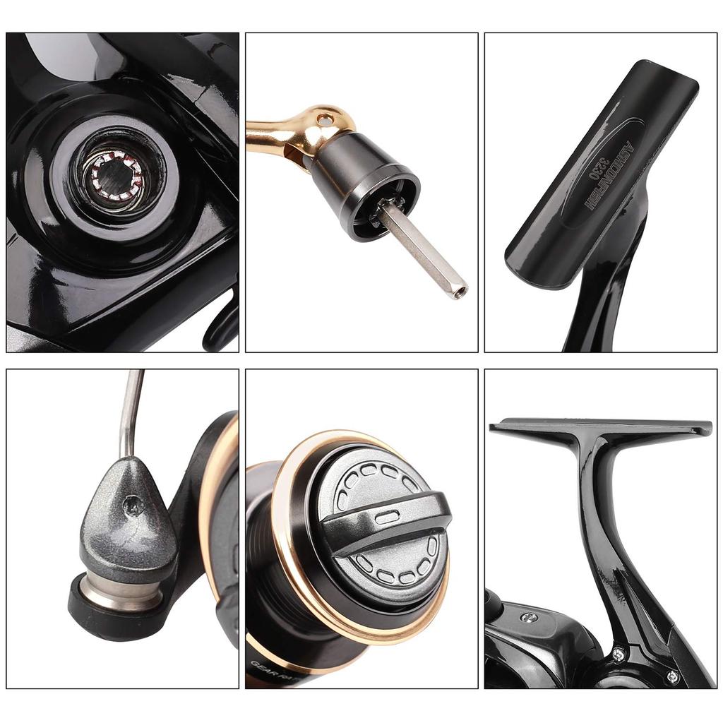 Ashconfish Spinning Reel EVA Handle Knob with PE Suitable for a Wide Range of Including Sea Bass 7+1BB Line,
