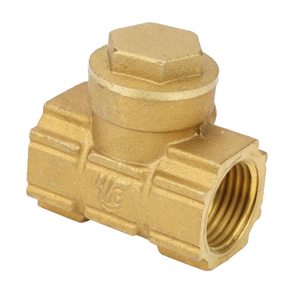 DN15 Brass One Way Automatic Swing Check Valve for Water Oil Acidic Media