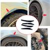 4 Pezzi Pattern Fibra di Carbonio Passaruota per Auto Universali Paraspruzzi Parafanghi Accessori Decorativi