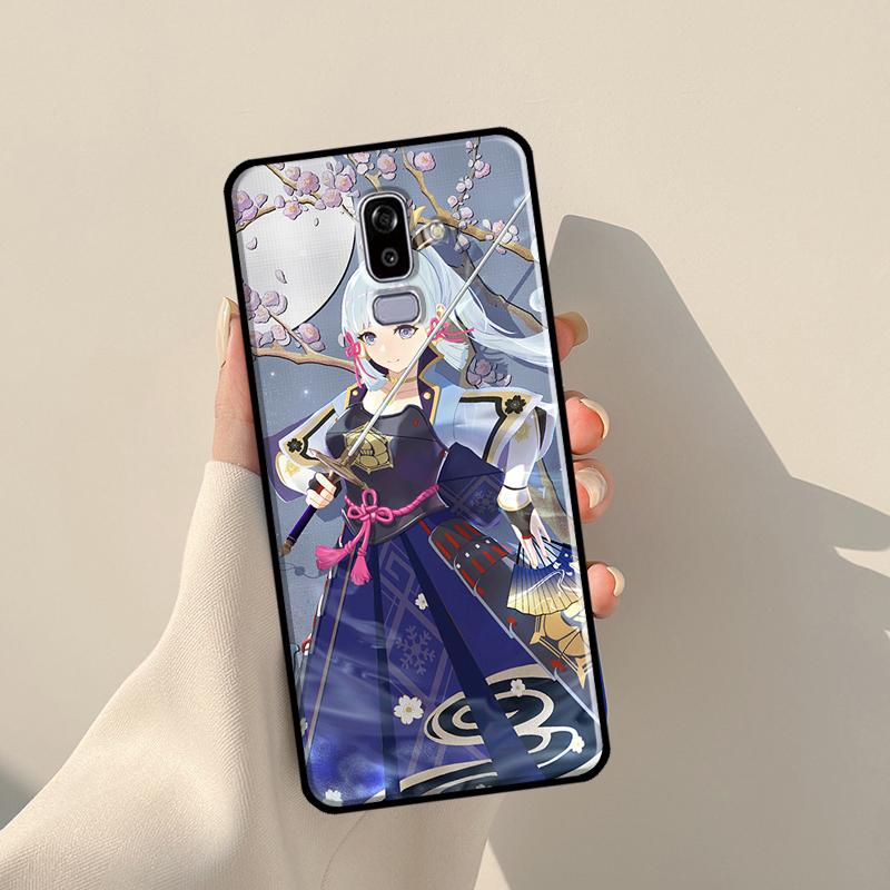 Kamisato Ayaka Genshin Impact Cover For Samsung Galaxy J4 J6 Plus 2018 A6 A7 A8 A9 J8 J1 2016 A3 A5 J3 J7 J5 2017 Case