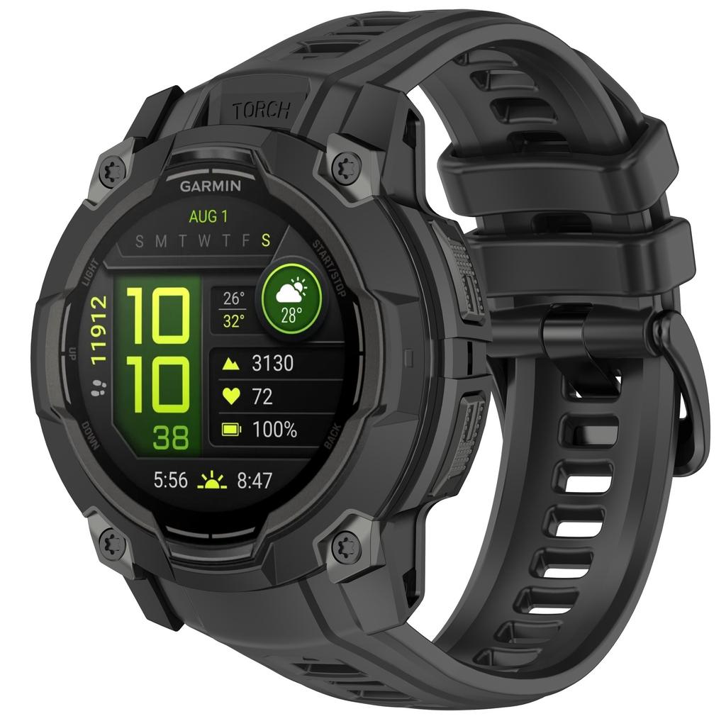 Silicone Strap for Garmin Instinct 3 Amoled 50mm 45mm Original Official Wristband for Garmin Instinct 3 Solar 45mm 50mm Strap