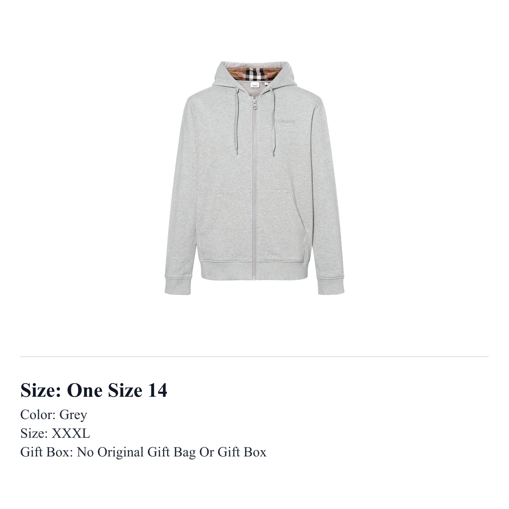 Burberry Hove Check izšūts logotips ar