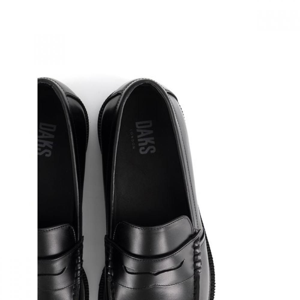DakS Men S Comfort Penny Loafer Black dmm513kS10