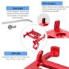 Bicycle Phone Holder 360 Degree Rotating Length Adjustable Aluminum Bike Handlebar Mount Cycle Clip on Phone Clamp