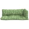 3 Piece Pallet Cushion Set with Leaf Pattern Oxford Fabric