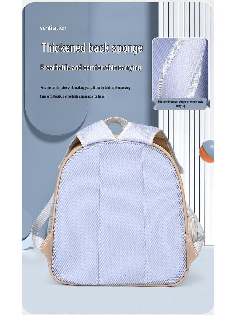 Double Shoulder Cat Backpack with Velvet Pad - Large Capacity Airline-Approved Carrier for Winter Outdoor Use