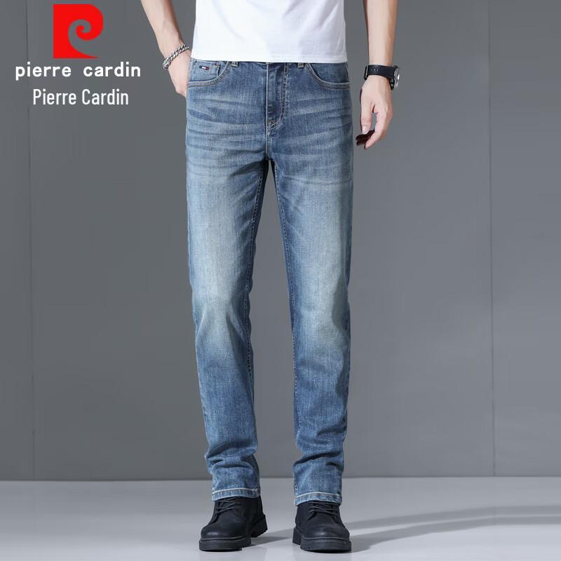 Мужские джинсы прямого кроя стрейч в стиле business casual от Pierre Cardin 32