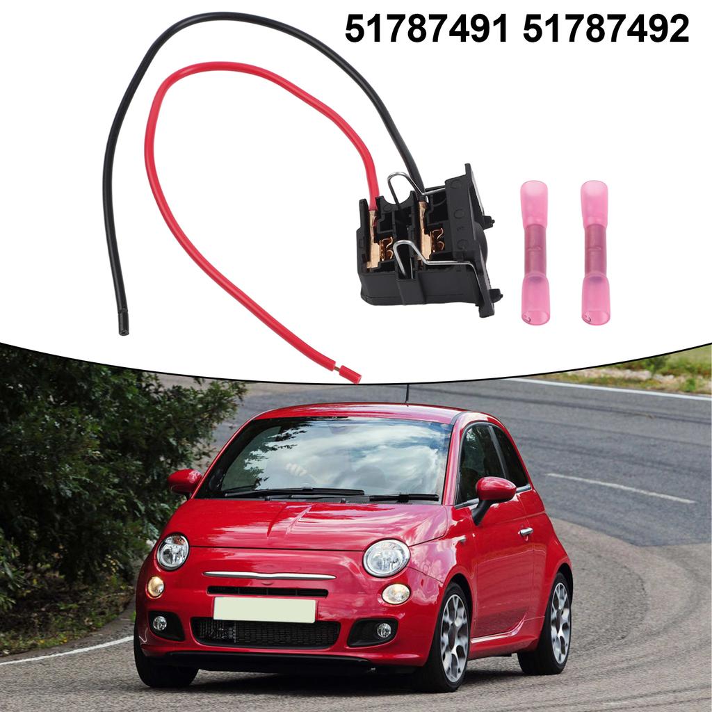 Bulb Socket 51787491 51787492 Compatible with For H7 Halogen Bulb Suitable for Fiat 500 and For Abarth 595 Heck