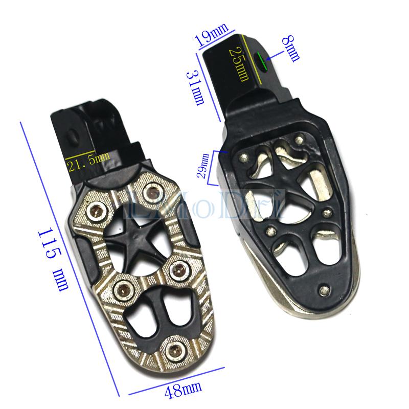 LMoDri 2 PZ/PAIO Spedizione Gratuita Poggiapiedi Moto Moto Fuoristrada Motorcross Pedane Pedali Modifica Universale