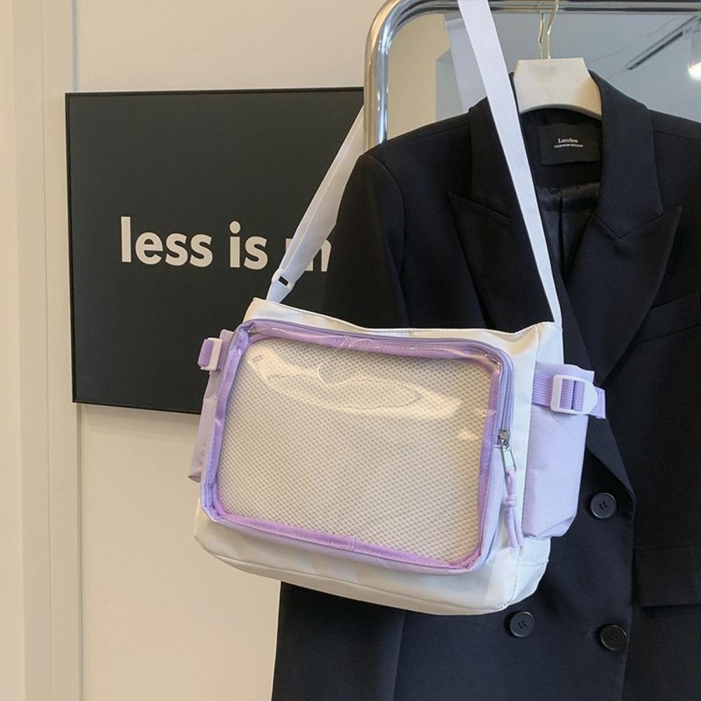 Luxury Designer Transparent Ita Bag Large Capacity College Style Tote Bag Canvas Shoulder Bag Women