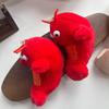 1/2 Pcs Cute Funny Muscle Lobster Simulation Food Plush Toy Stuffed Doll Keychain Backpack Pendant Bag Hang Ornament Couple Gift