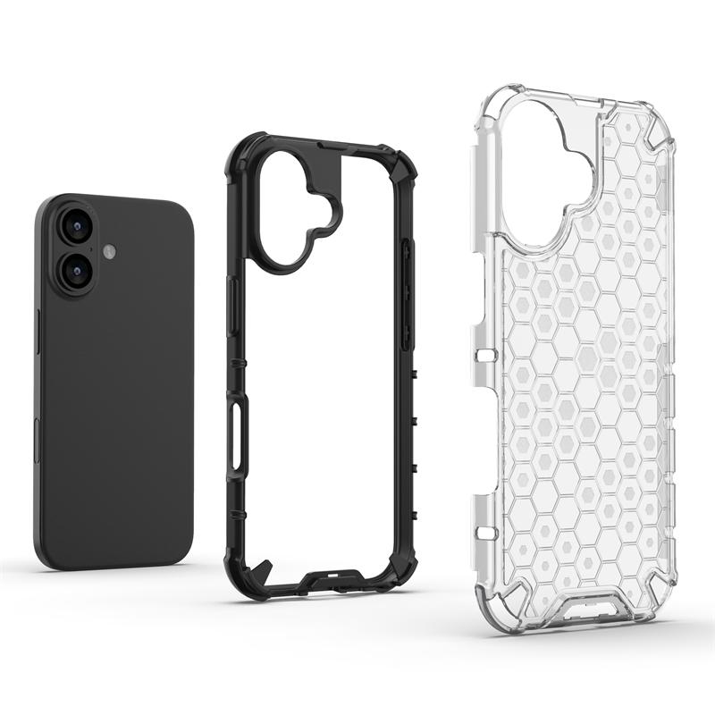 For iPhone 17 Case iPhone 17 Cover Honeycomb Style Bumper Shield Protective Back Phone Cases For iPhone 17 Air Pro Max Funda