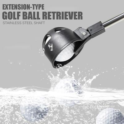 Recogedor de Bolas de Golf Tipo Extensión Eje de Acero Inoxidable Varilla Telescópica Accesorio Deportivo de Exterior para Golf Herramienta Portátil para Recoger