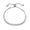 Stainless Steel Zircon Chain and Link Lion Charm Adjustable Women Bracelet for Bridal Wedding Gift Fine Jewelry Bracelets