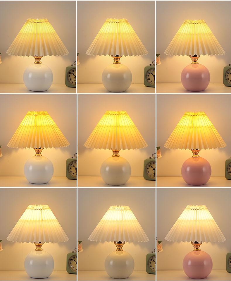 Retro 2025 High-End Eye-Protection Desk Lamp: Luxury Sleep-Aid Atmosphere for Bedroom and Bedside.