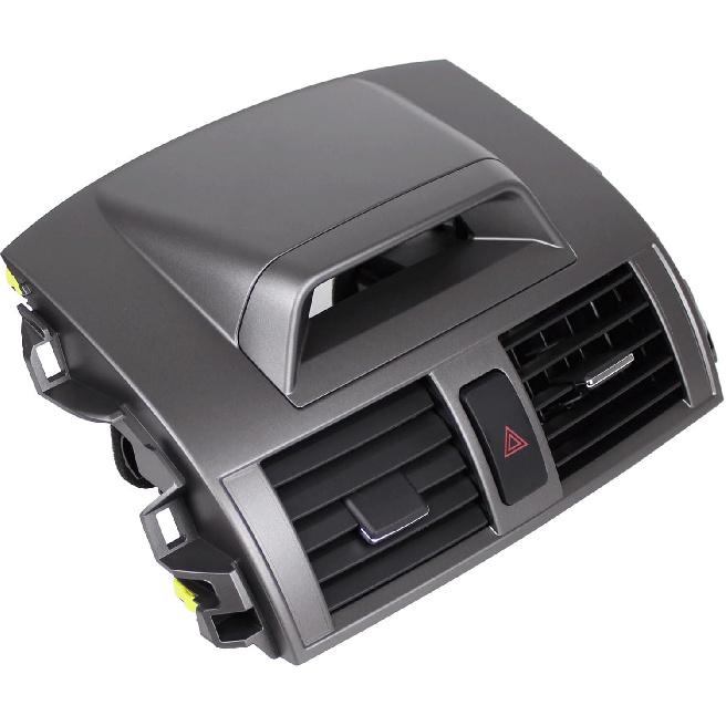 ApplianPar Center Console Dashboard AC Outlet Air Vent Panel with Clock Dashboard Duct Outlet Vent Assembly for Toyota Corolla 2009-2013 Replace