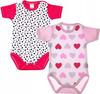 Bodysuit SHORT SLEEVE 2PACK Hearts Size 56 KLEKLE