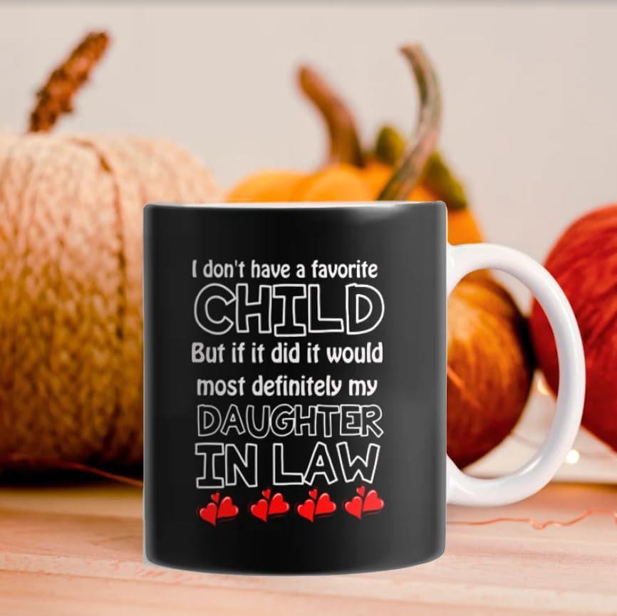 New Daughter Son In Law Ceramic Coffee Mug Water Cup Favorite Child