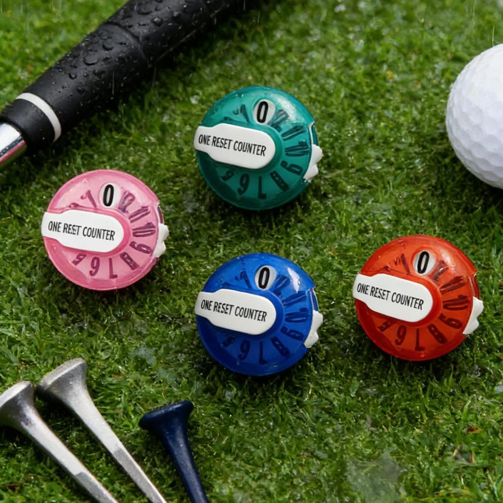 Golf Zählgerät Mini Schläge Klicker Zählhilfen Ein-Tasten-Reset Golfschläge Zähler Scorekeeper Für Trainingsspiel