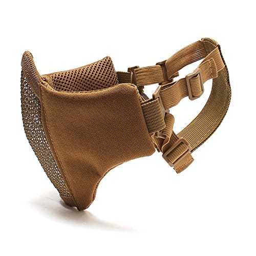 LayLax GARUDA Half Mesh Face Guard, Black, Airsoft Gear, 14426