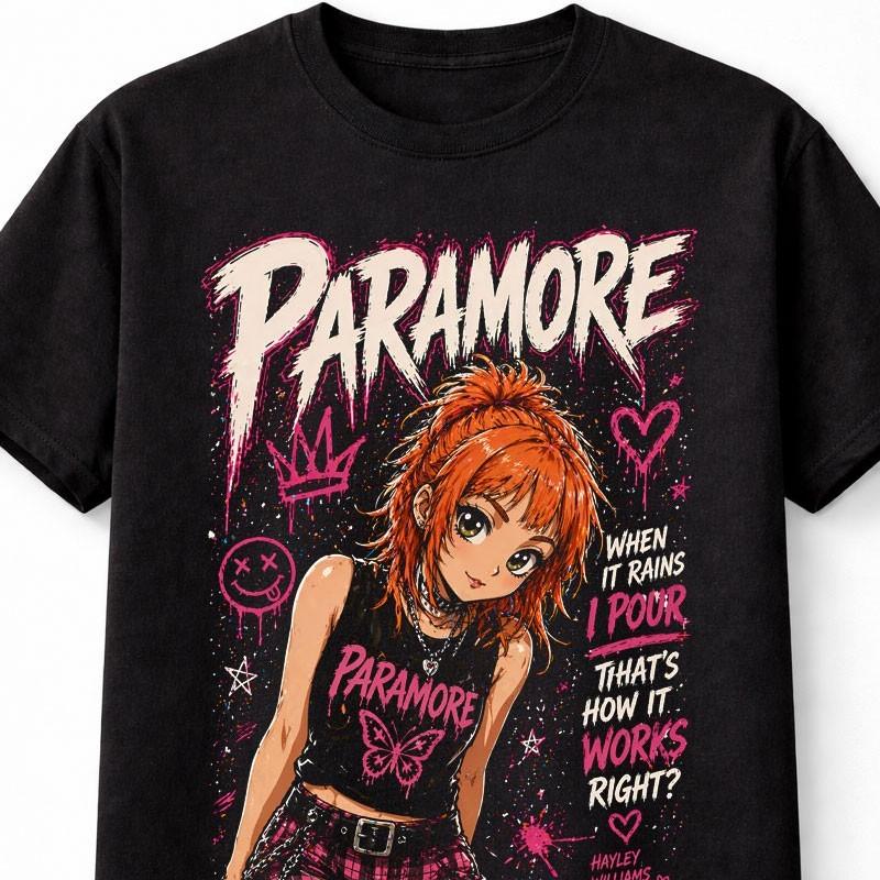 Paramore Hayley Williams Emo Rock Band Graphic Music Unisex TShirt