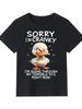 100% Cotton Funny ''Terrible 70s'' Duck Graphic T-Shirt | Unisex Casual Humorous V