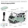 1:32 Wuling Hongguang Mini Alloy Car Diecast Model Sound and Light Pull Back Metal Toys Car Decoration Ornaments Children Toys