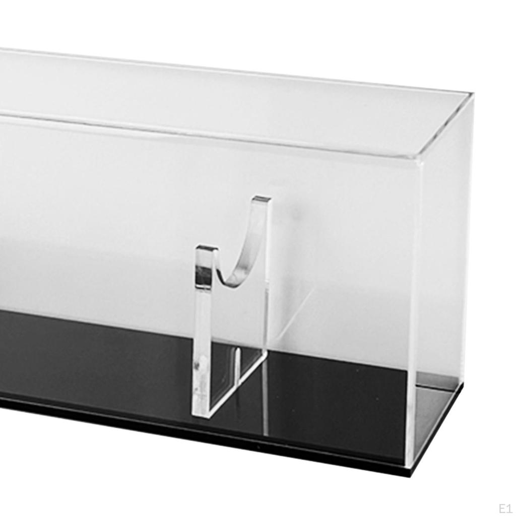 Acrylic Display Case Cabinet Protection Thick Enthusiasts Gift Black Base Showcase Stand for