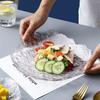 Ruhan Japanese Ice Dew Crystal Glass Serving Plate