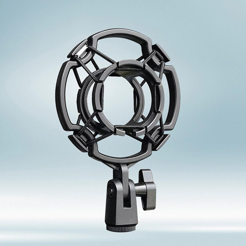 Shock Mount Holder Studio Recording Bracket For Large Mic Clip Black