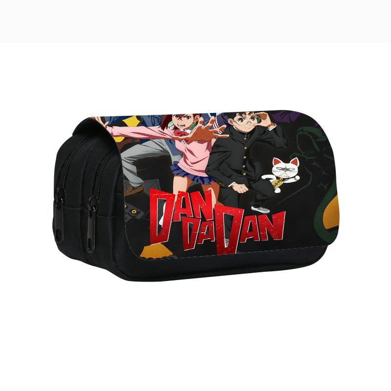 

Dandadan Double Layer Pencil Case With Nylon Material For Students And School Supplies Style 20