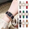 Quartz Watch for Women Luminous Hands Compact Wristwatch Elegant Arabic Numerals Watch Easy Night Reading Square Watch for Daily Wear Gift