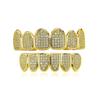 Hiphop Grillz Fashion Blue Body Jewelry Man Trendy Gold / Silver Copper With Zirconia Punk Dental Grillz
