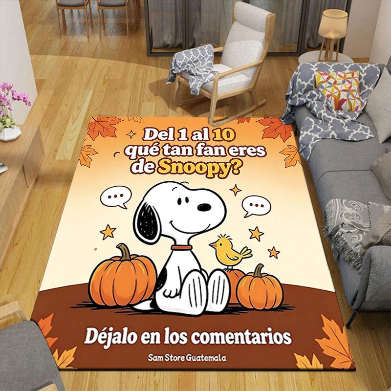 1Pc Snoopy Halloween Mummy Night Rug Office Carpet Indoor Outdoor Doormat Nonslip Soft And Comfortable Living Room Christmas Halloween Gift D91896