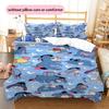 Colorful Cloud-patterned Eagle Ears and Tigger Print: Comfortable Bedding Set, Perfect for Decorating A Child's Bedroom.