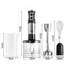 European Multifunctional Handheld Immersion Blender and Meat Grinder with Juicer and Egg Beater Functions