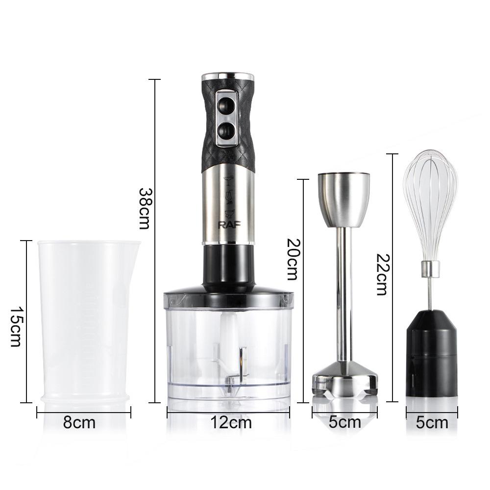 European Multifunctional Handheld Immersion Blender and Meat Grinder with Juicer and Egg Beater Functions