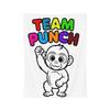Cute Punch Monkey Knitted Blankets Velvet Warm Throw Blankets for Home Couch Bedspread