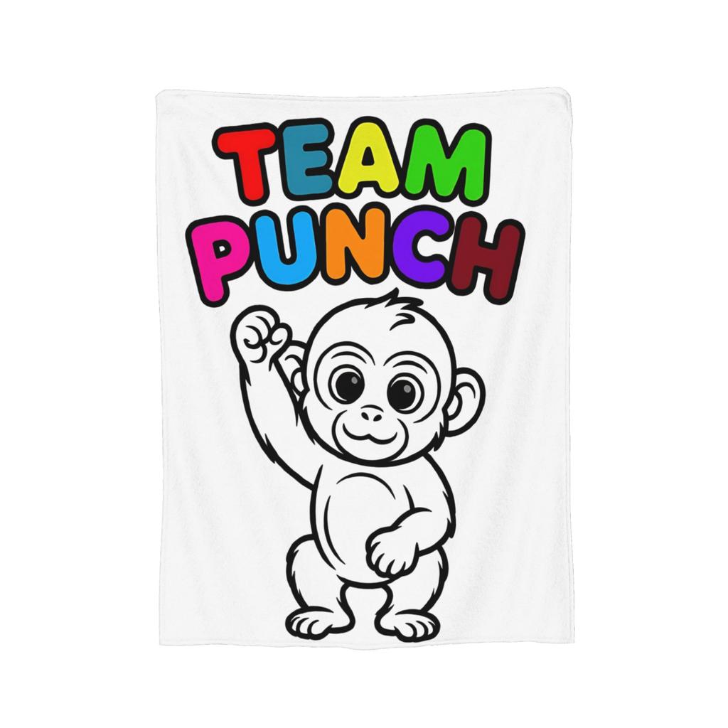 Cute Punch Monkey Knitted Blankets Velvet Warm Throw Blankets for Home Couch Bedspread