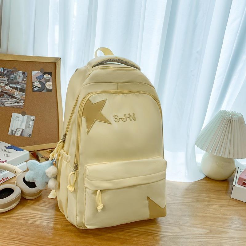 New Japanese Ins Campus Small Fresh Fashion Joker Bag Large Capacity Junior High School Students Backpack.