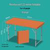 Portable Outdoor Folding Table & Chair Set with Backrest - Multi-functional for Camping & Dorm Use