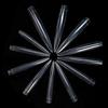 120pcs Long Fake NailsFull Coverage Clear Nail Tips for Nail Art Manicure Practice in Various Sizes Easy Application